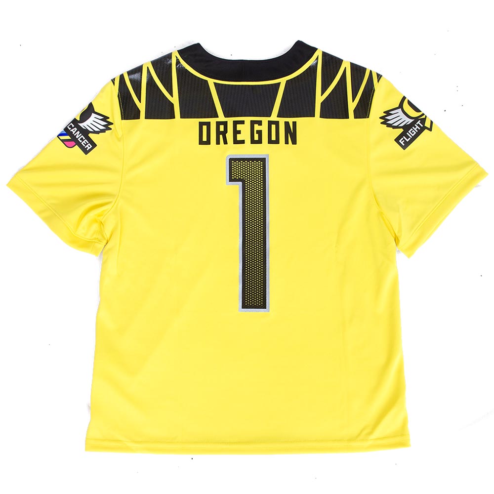 Classic Oregon O, Nike, Yellow, Jerseys, Polyester, Kids, Youth, Football, Replica, 2024, 829846